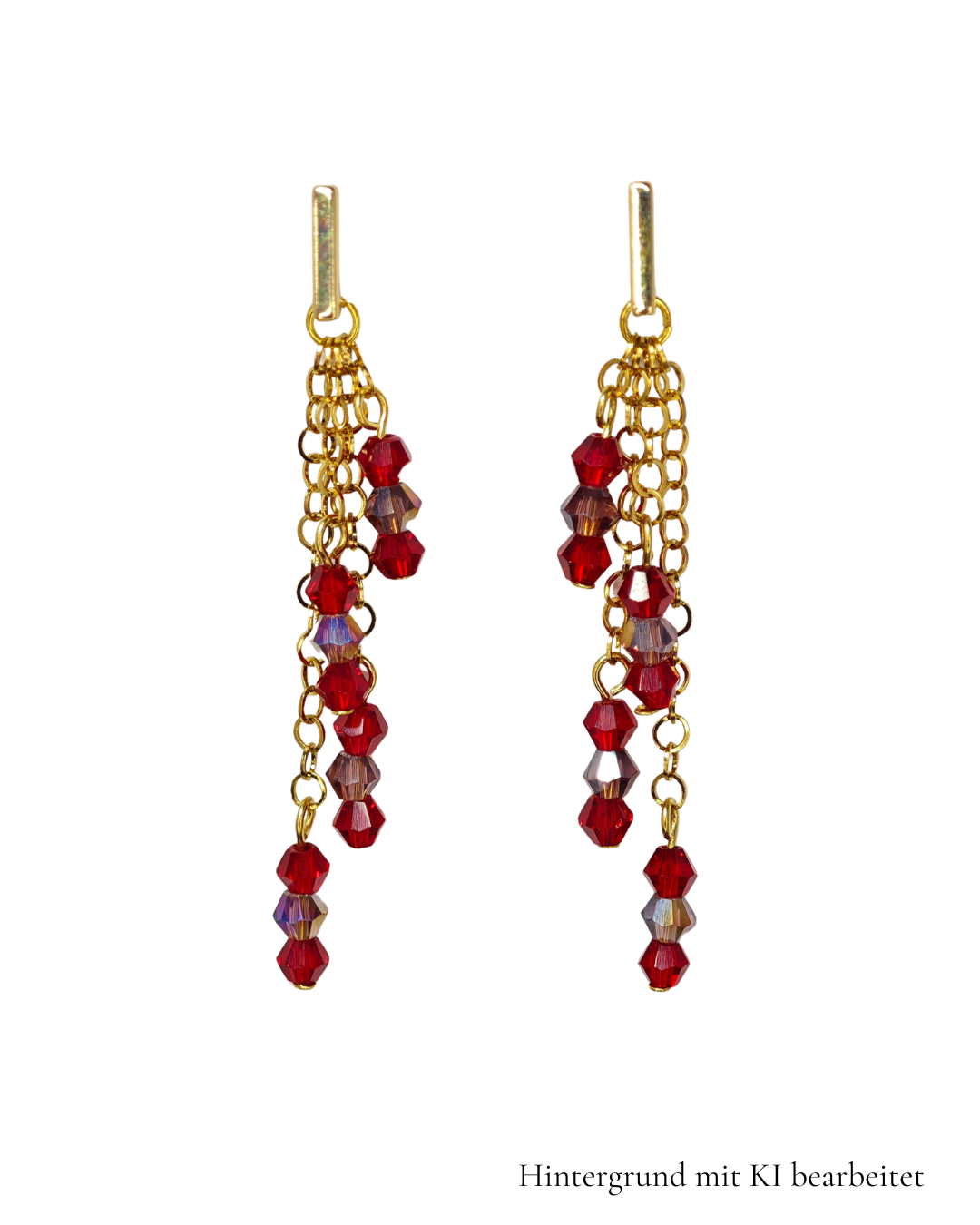 Ohrringe_WATERFALL_in_Rot